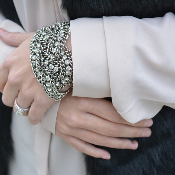 Stella and Dot Petra Braided Chain Bracelet - Picture 1 of 14